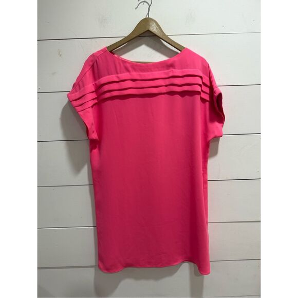 TRINA TURK Adita Shift Mini Dress in Bright Pink Size 10 - Picture 1 of 6